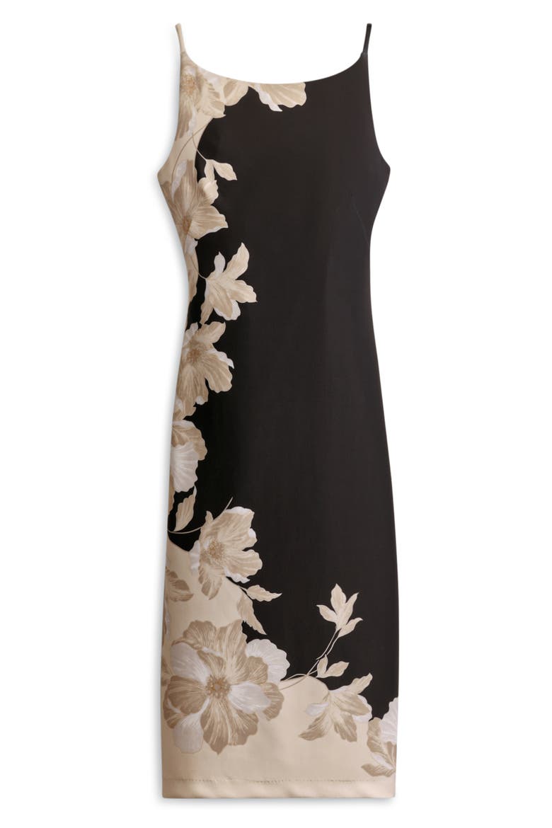 Floral Slipdress, Alternate, color, BLACK/ PARCHMENT MULTI