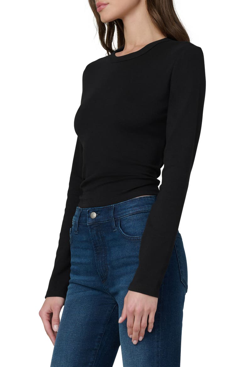 Long Sleeved Baby T-shirt, Alternate, color, BLACK
