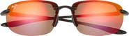 Maui Jim Hookipa 64mm Polarized Rectangle Sunglasses