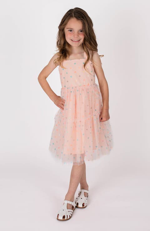 Kids' Polka Dot Tiered Dress (Toddler & Little Kid)
