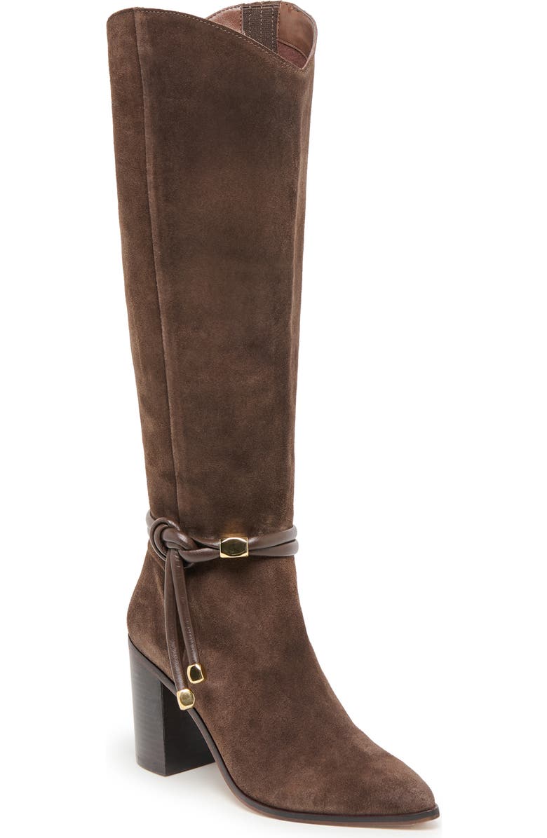 Dolce Vita Tarren Knee High Boot, Main, color, Dk Brown Suede