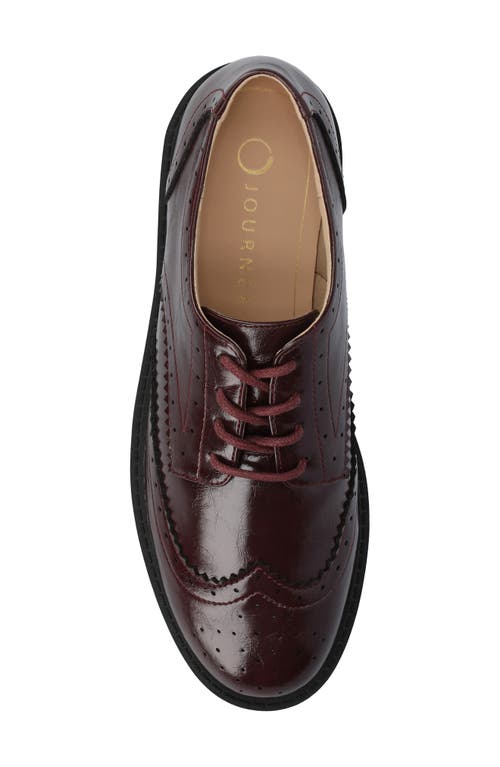 Journee Collection Claudiya Derby In Burgundy