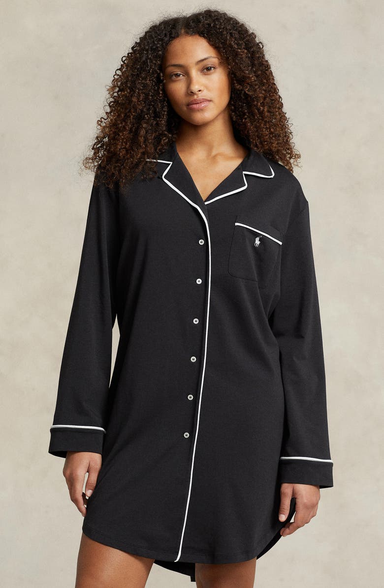 Polo Ralph Lauren Cotton Blend Sleepshirt, Alternate, color, 