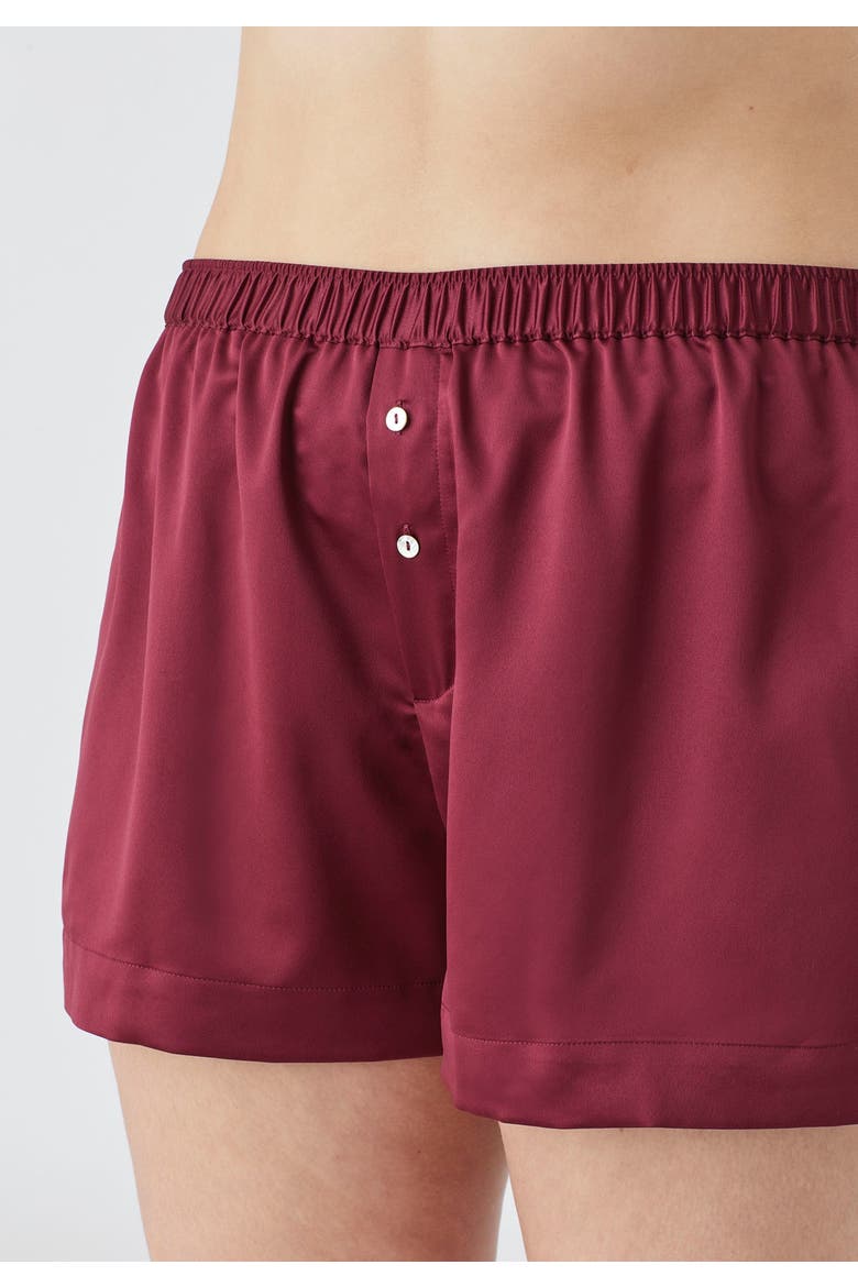 The Boxer Short Recycled Satin, Alternate, color, BEGONIA