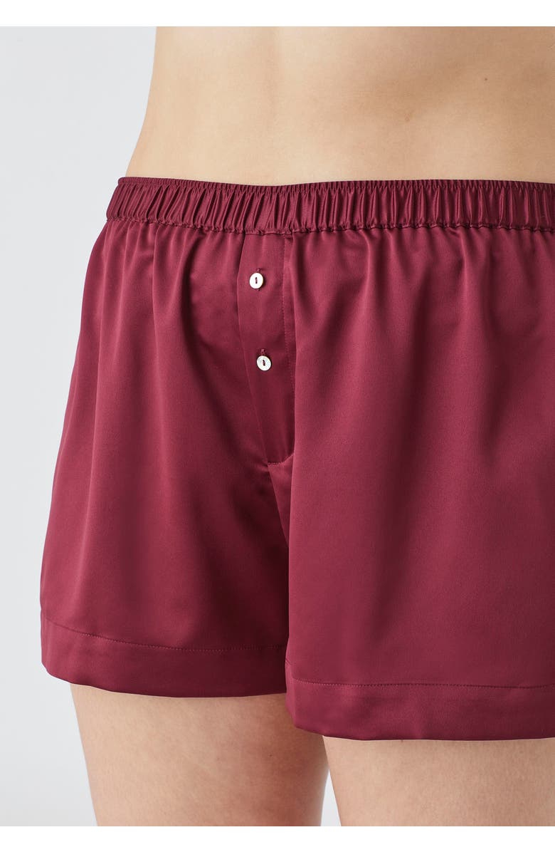 CUUP The Boxer Short Recycled Satin, Alternate, color, Black