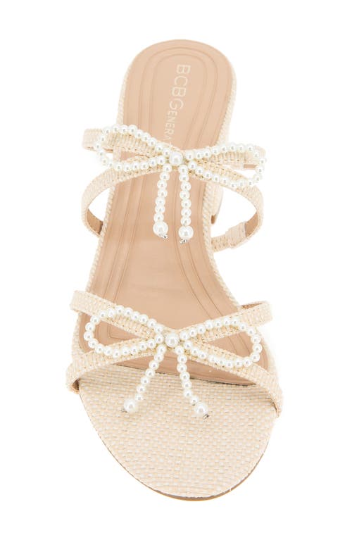 Bcbg Sarina Slide Sandal In Natural
