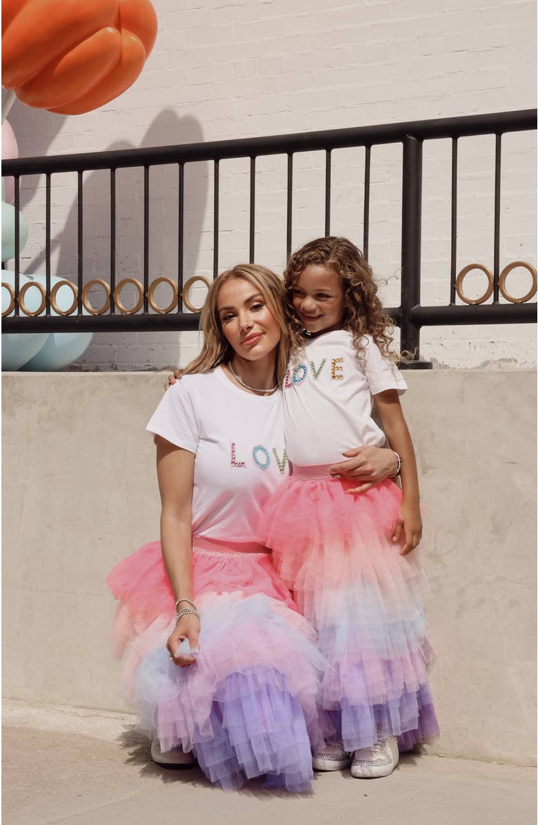 Lola + The Boys Cotton Candy Maxi Tutu, Alternate, color, Multicolor