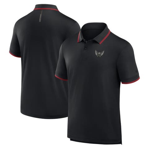 Men's Fanatics Black Washington Capitals Front Office Move Mono Polo
