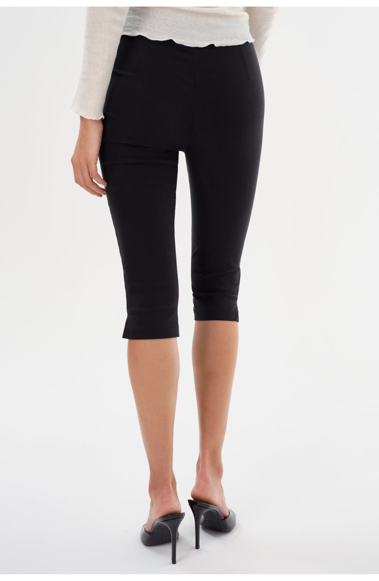 LAMARQUE CELINE | Stretch Twill Capri, Alternate, color, Black