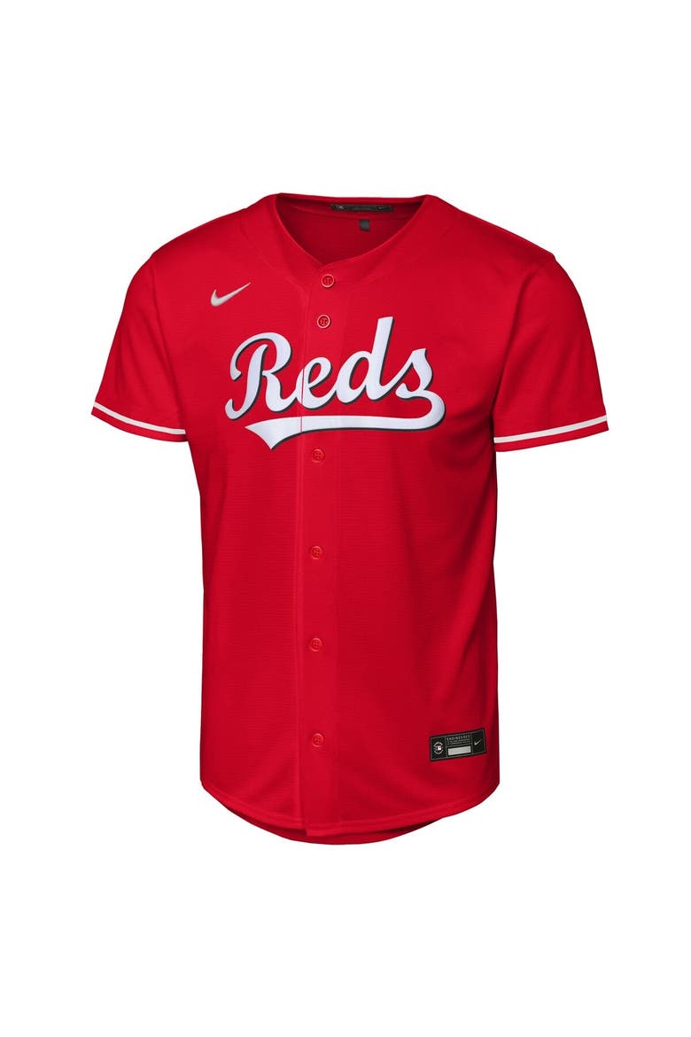 Youth Nike Elly De La Cruz Red Cincinnati Reds Alternate Replica Jersey, Alternate, color, Red