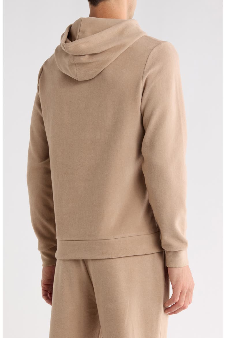 Bassona Brushed Rib Hoodie, Alternate, color, CAMEL BROWN