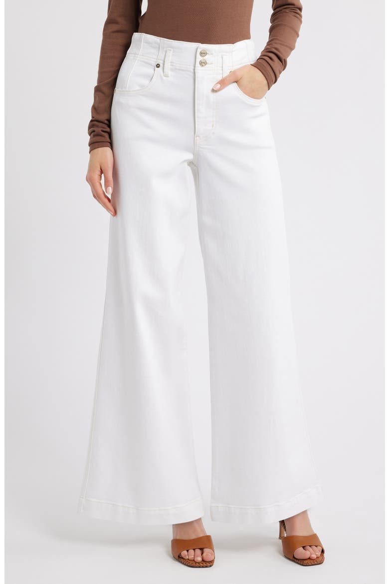The Seamed Wide Leg Trouser Jeans, Main, color, AU NATURAL CLEAN
