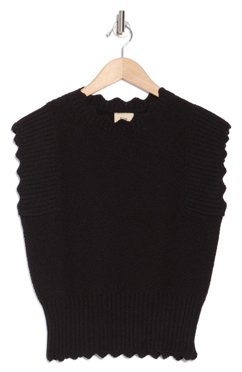 ELIE ELIE TAHARI Scallop Edge Sweater, Alternate, color,
