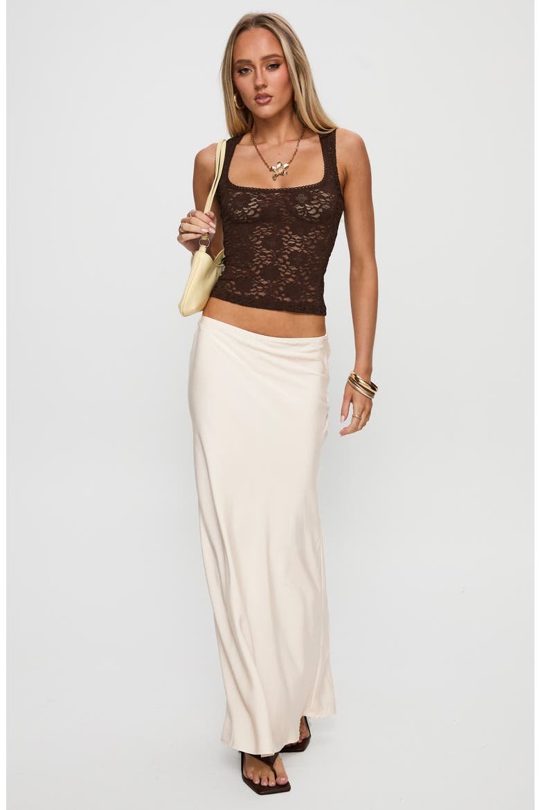Haley Satin Maxi Skirt, Alternate, color, CHAMPAGNE