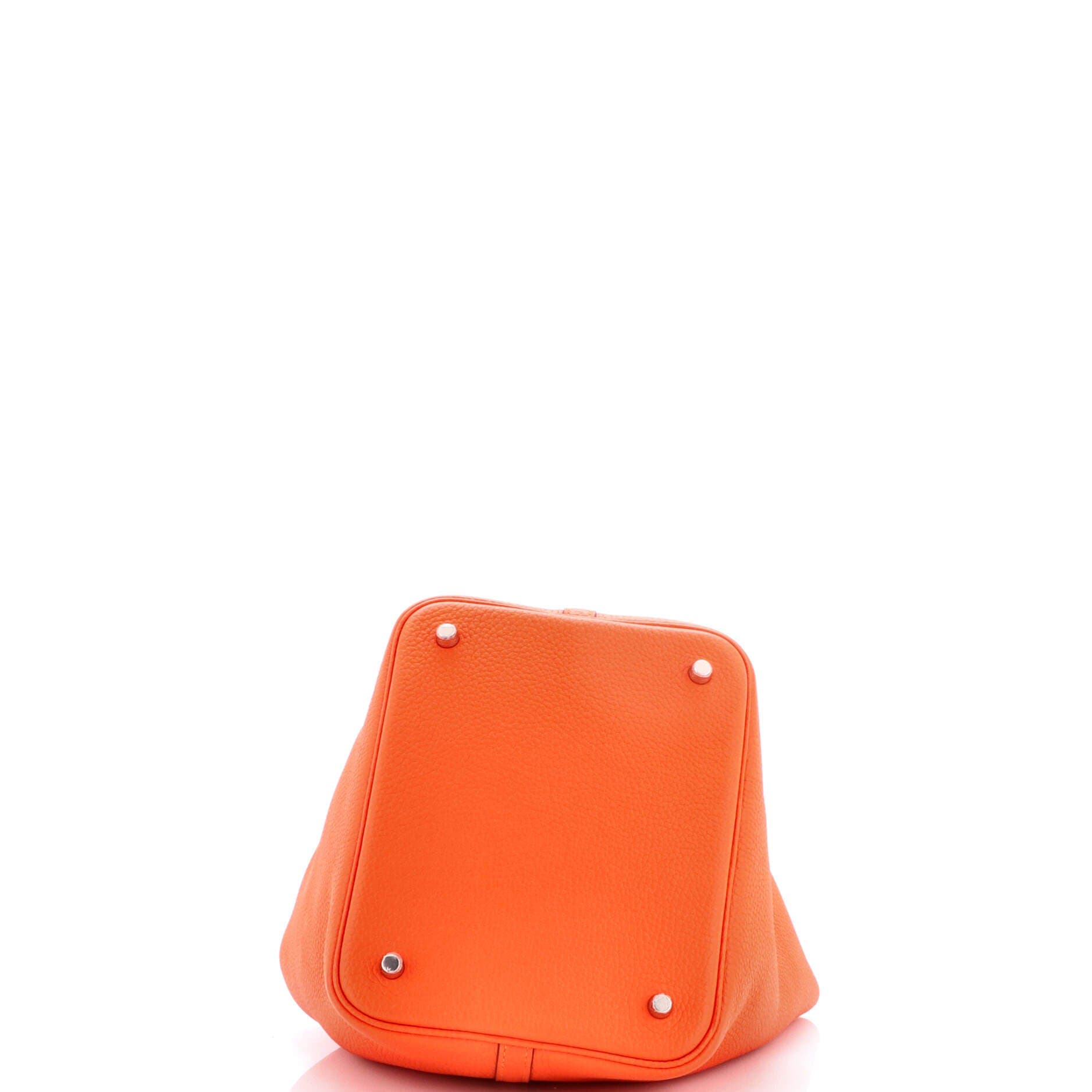 Pre-Owned Hermes Picotin Lock Bag Clemence MM, Alternate, color, Feu