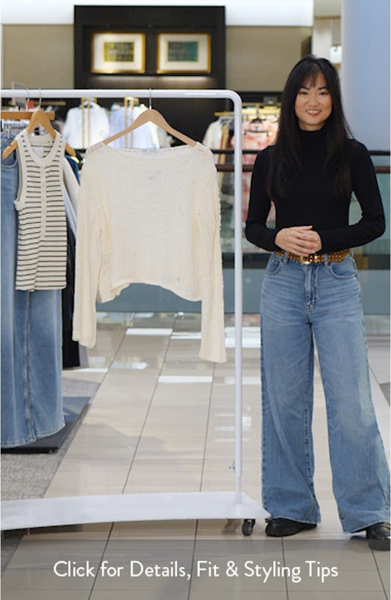 Fray Open Knit Sweater, sales video thumbnail