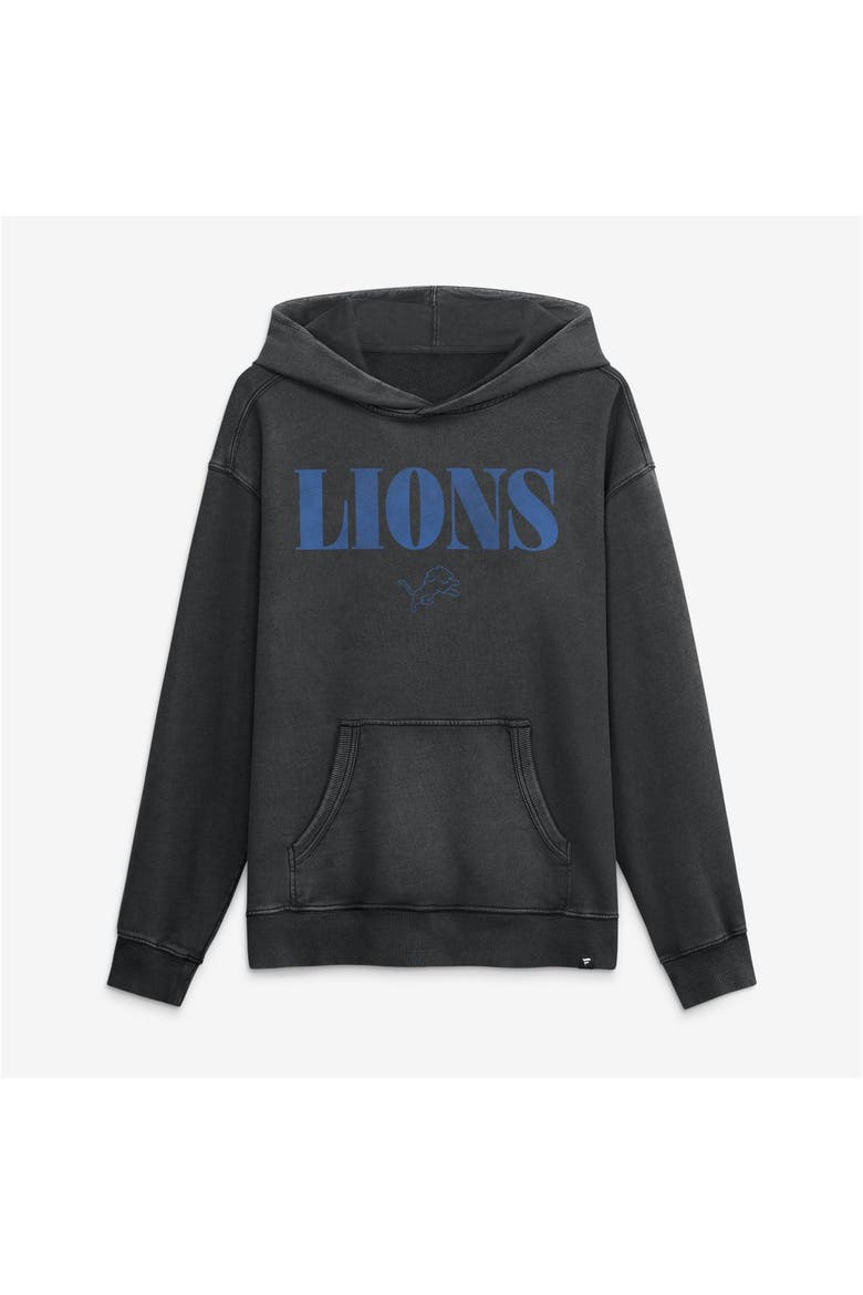 Men's Fanatics Black Detroit Lions Relaxed Intense Rivalry French Terry Hoodie, Alternate, color, Black