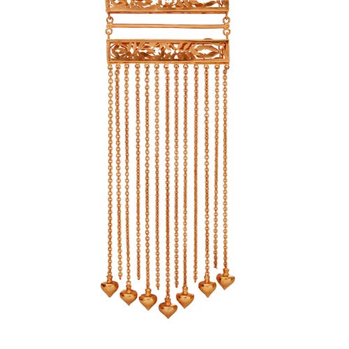 Dhwani Bansal Inaayat Necklace In Antique Gold Plated