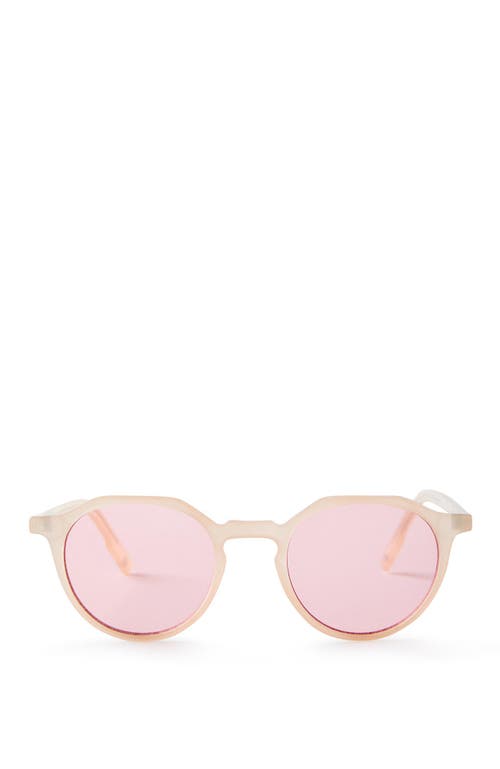 Cotton On Men's The Sundown Sunglasses in Frosted Clear Soft Pink 