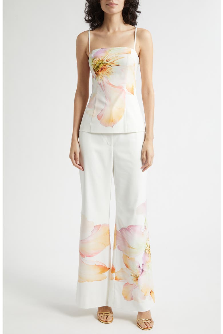 Gaia Flare Pants, Alternate, color, WATERCOLOR FLORAL