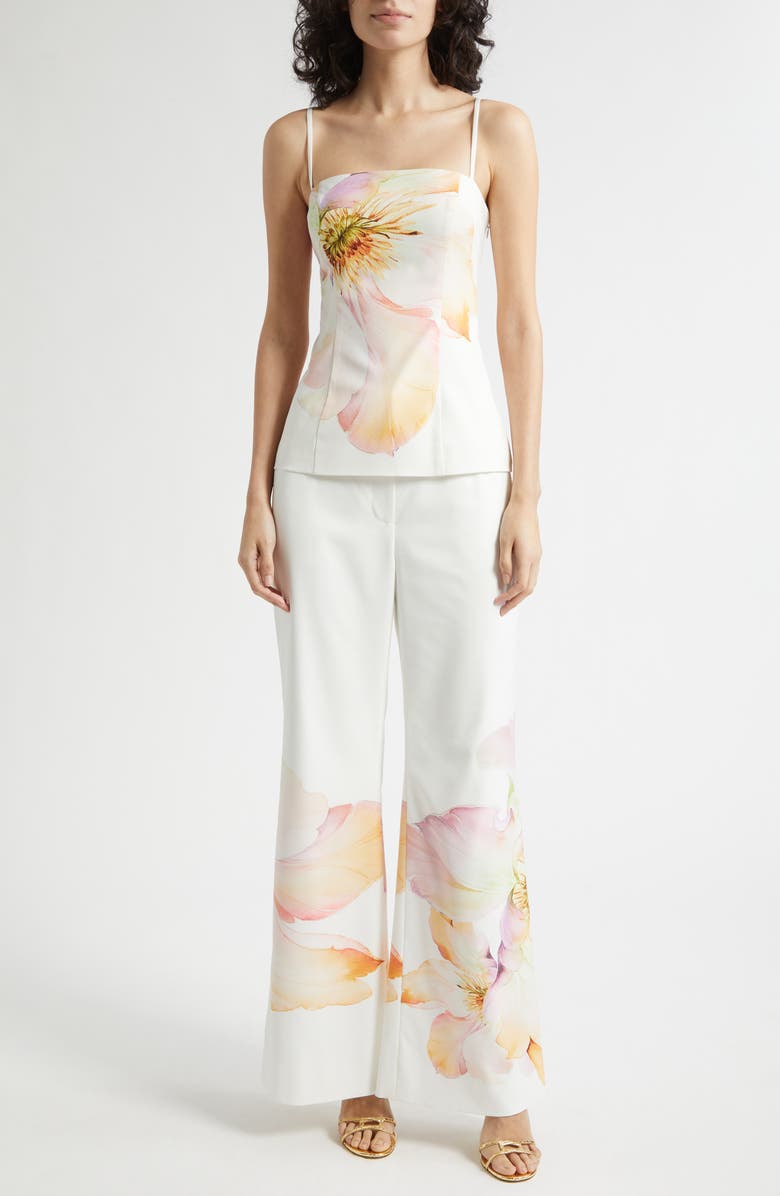 Toccin Claudelle Floral Square Neck Camisole, Alternate, color, 