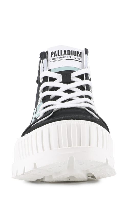 Palladium Pallashock Backzip 2 High Top Sneaker In Black