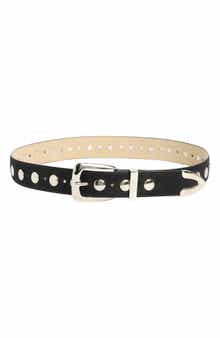 Steve Madden Studded Faux Suede Belt