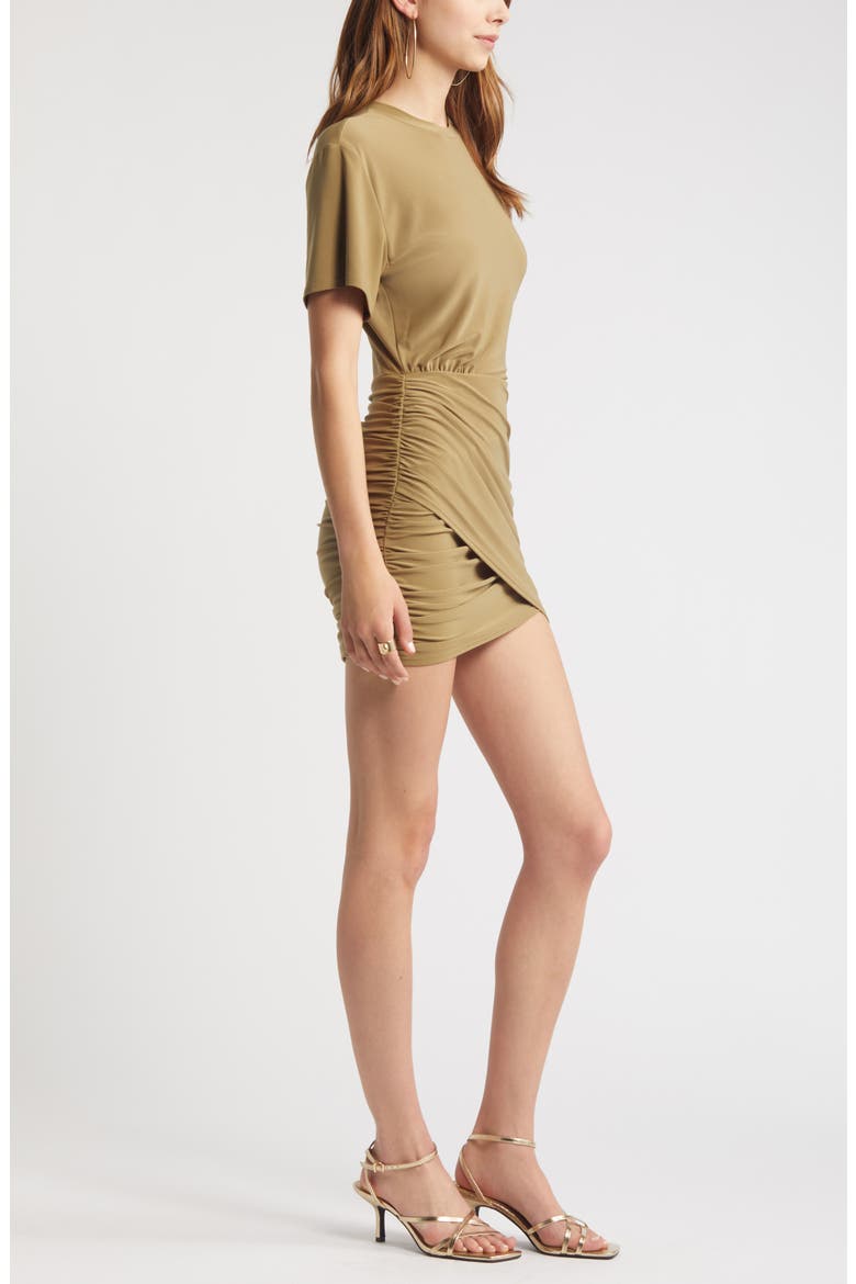 knit dress v neck Cupshe Honeycomb V-Neck Mini Sweater 3 inch center to center main image 1