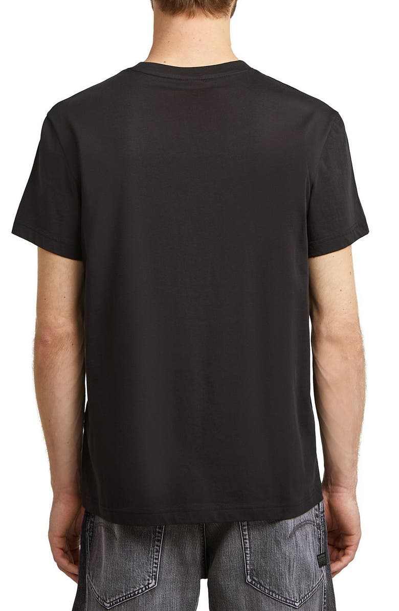 G-STAR Gel Print Organic Cotton T-Shirt, Alternate, color, Dark Black