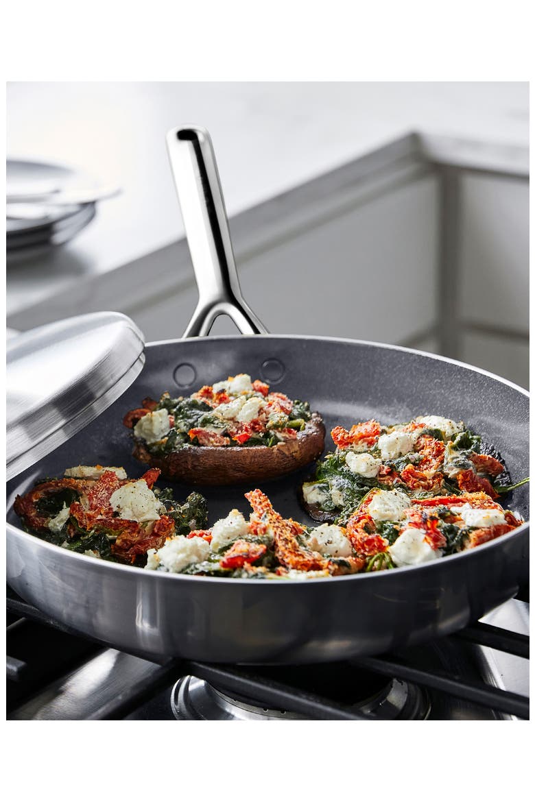 GP5 Stainless Steel 12-Inch Frying Pan & Lid, Alternate, color, STAINLESS STEEL