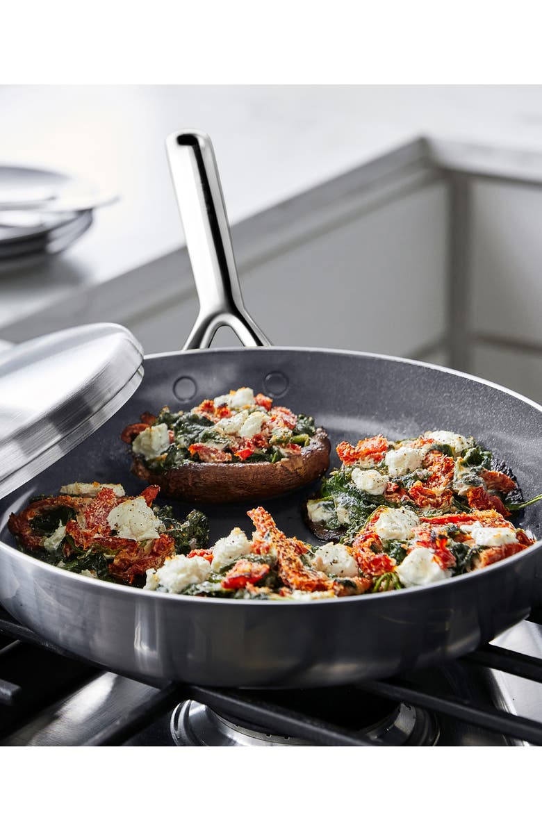 GreenPan GP5 Stainless Steel 12-Inch Frying Pan & Lid, Alternate, color, Stainless Steel