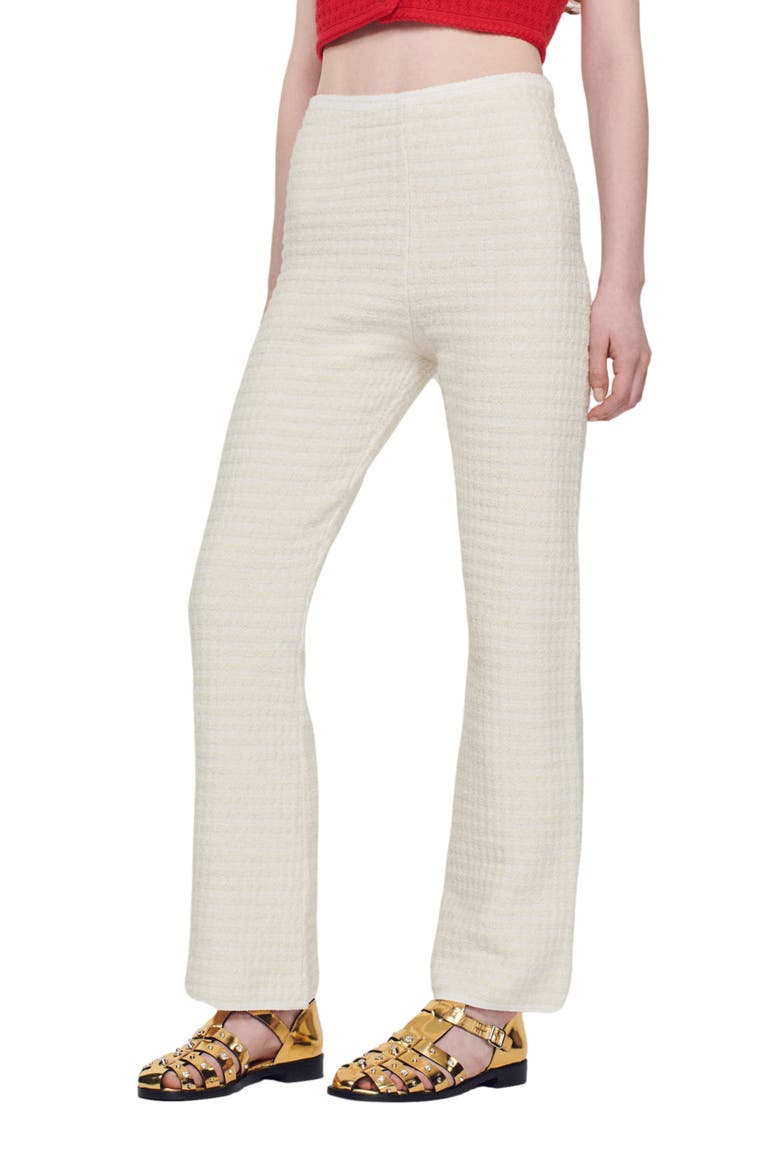 Kassim Tweed Trousers, Main, color, ECRU