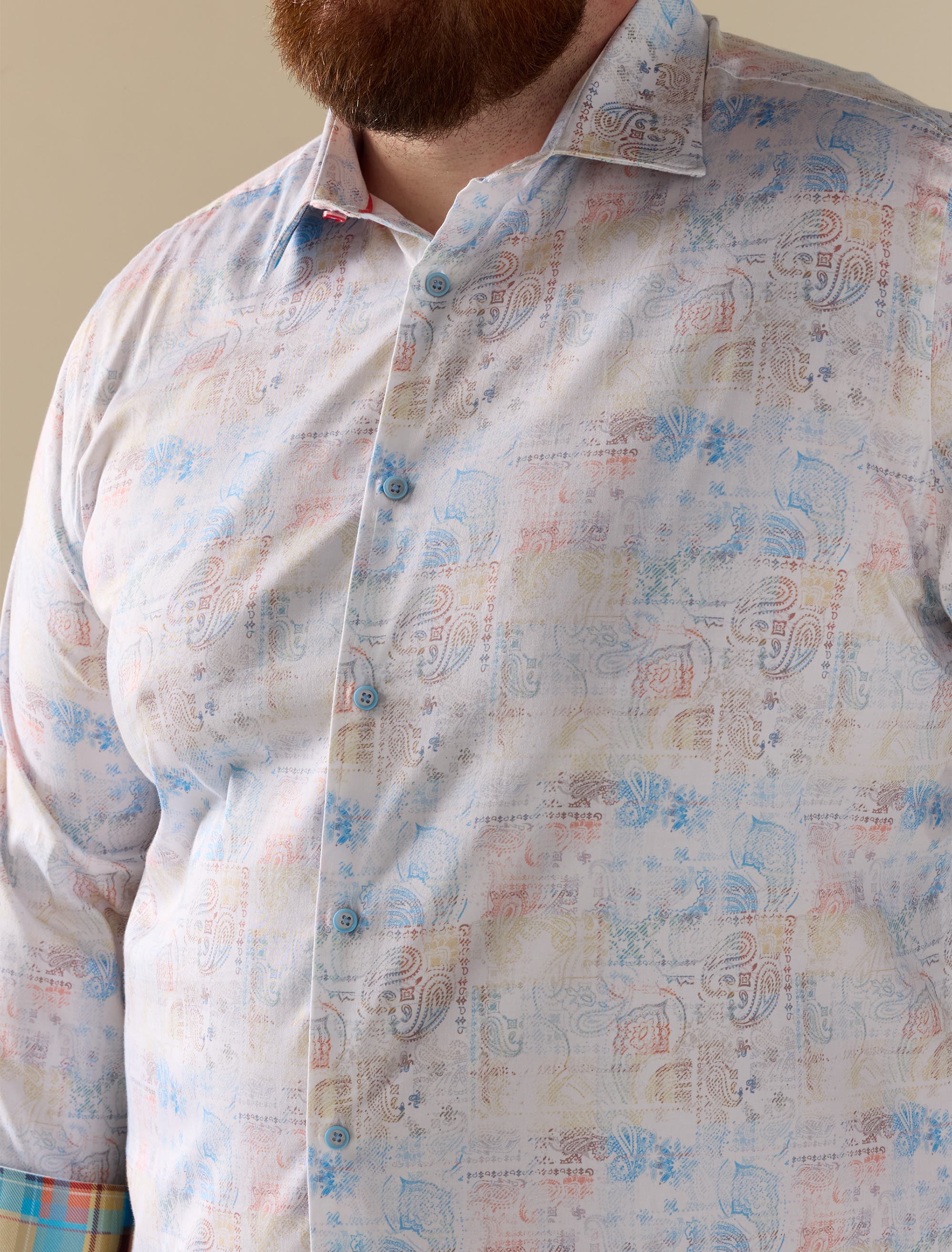 Robert Graham DXL Big & Tall Vista Sport Shirt (Men) | Nordstrom