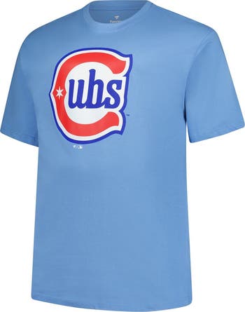 Cubs Merchandise Chicago Cubs T Shirts Big And Tall Men's Chicago Cubs Profile Big Tall T-Shirt Shorts Combo Set