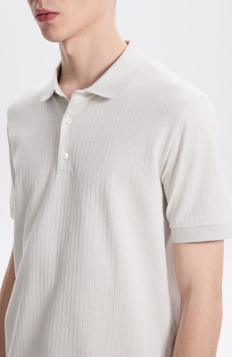 Theory Zelig Jacquard Stripe Cotton Polo, Alternate, color,