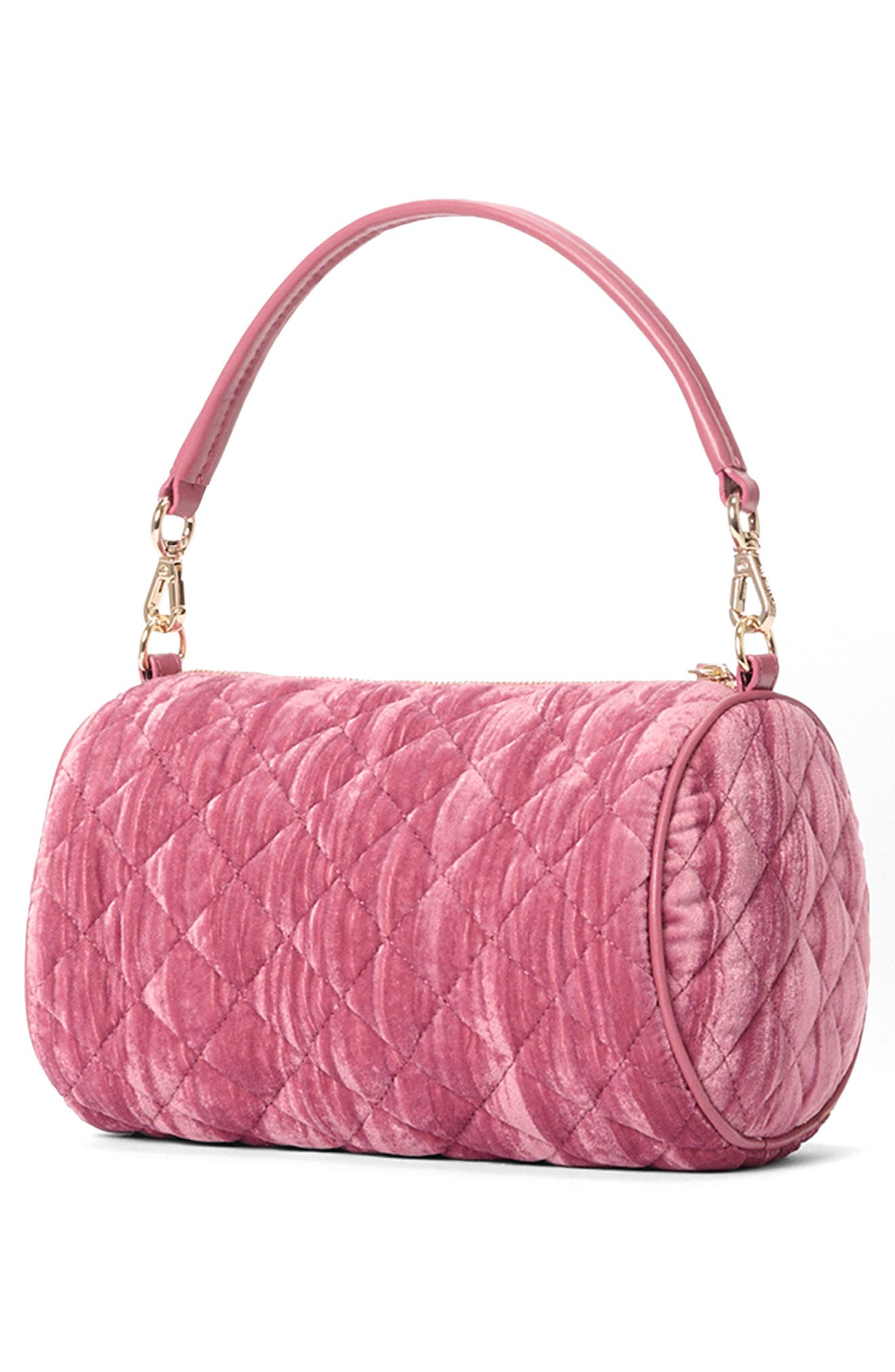 MZ Wallace Crosby Quilted Velvet Barrel Crossbody Bag | Nordstrom