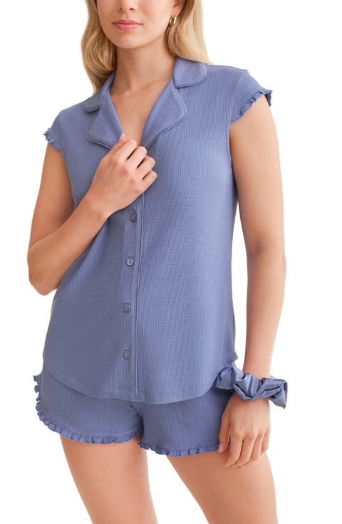 Short Pajamas & Scrunchie Set