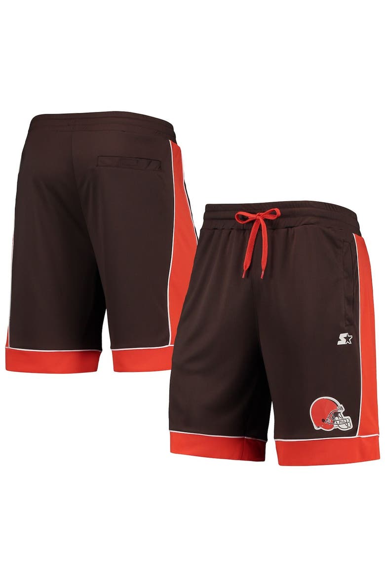Men's Starter Brown/Orange Cleveland Browns Fan Favorite Fashion Shorts, Main, color, Brown