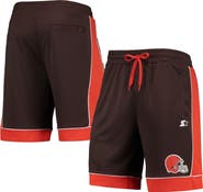 STARTER Men's Starter Brown/Orange Cleveland Browns Fan Favorite Fashion Shorts