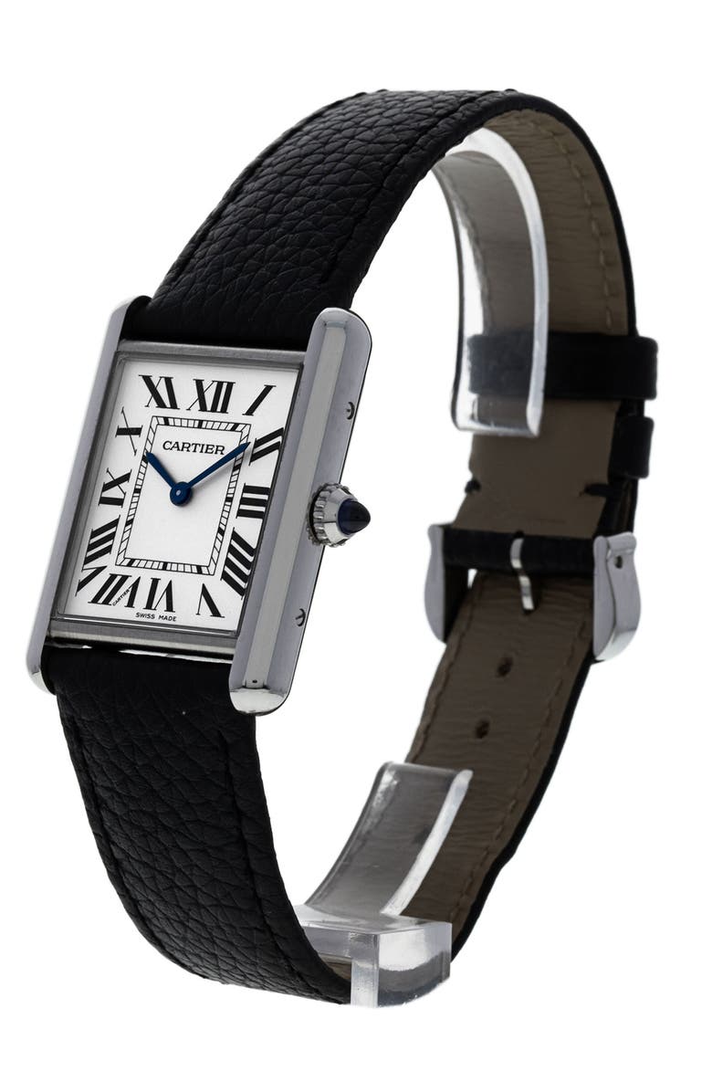 Watchfinder & Co. Cartier Preowned Tank Must Leather Strap Watch, 26mm, Alternate, color,