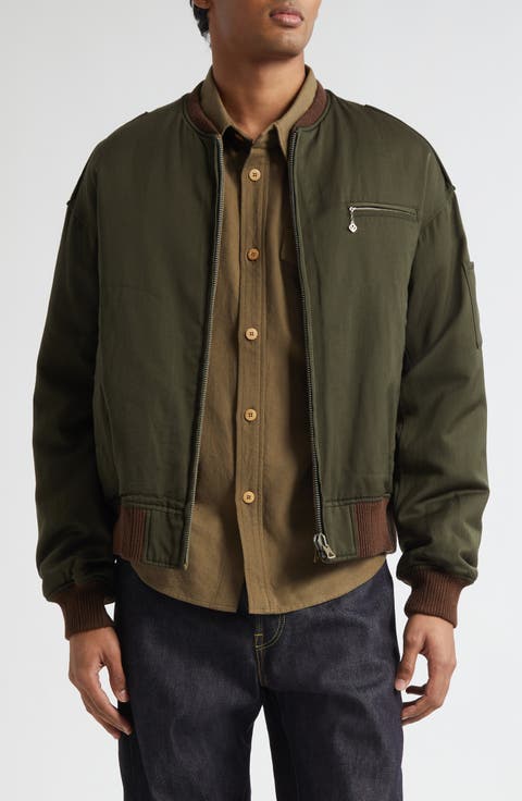 Gunner Wool & Linen Bomber Jacket