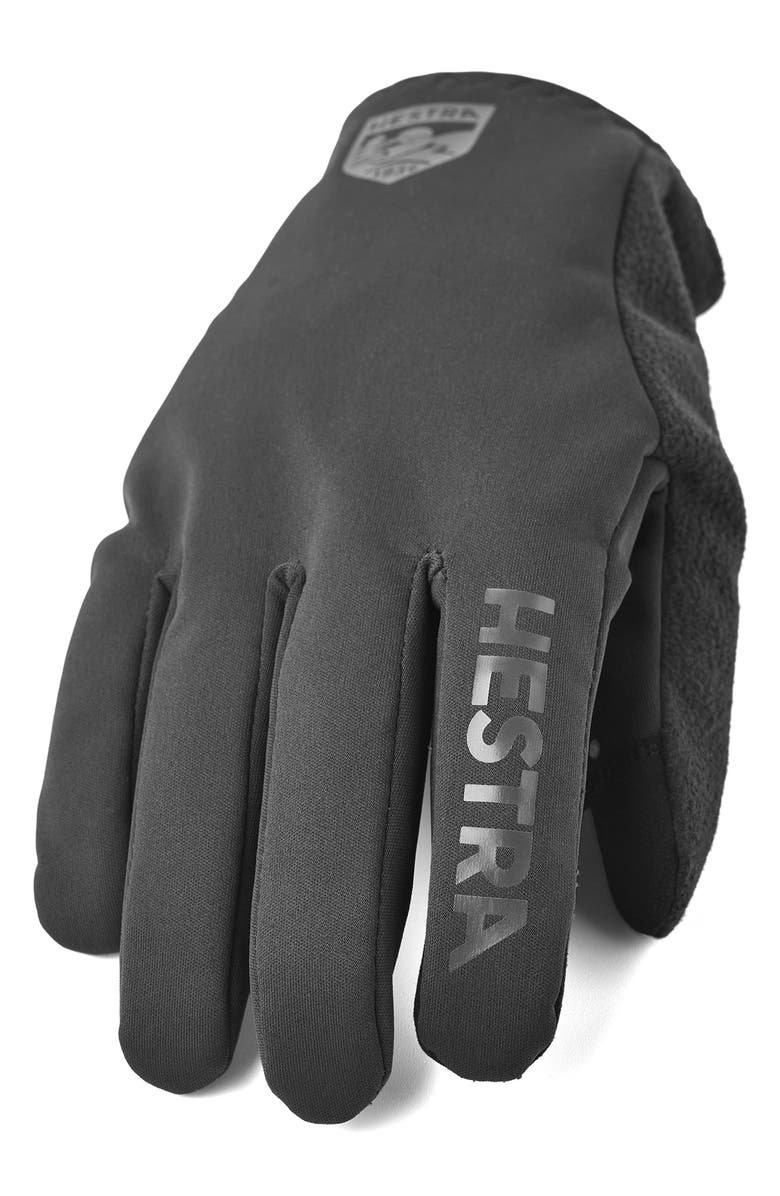 Hestra Runners Touchscreen Gloves, Alternate, color, Black/ Black