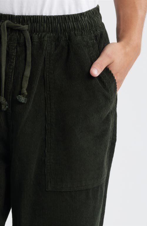 Service Works Organic Cotton Corduroy Drawstring Chef Pants In Black