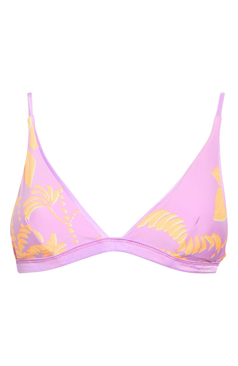 Maaji Metallic Triangle Bikini Top, Alternate, color, Purple