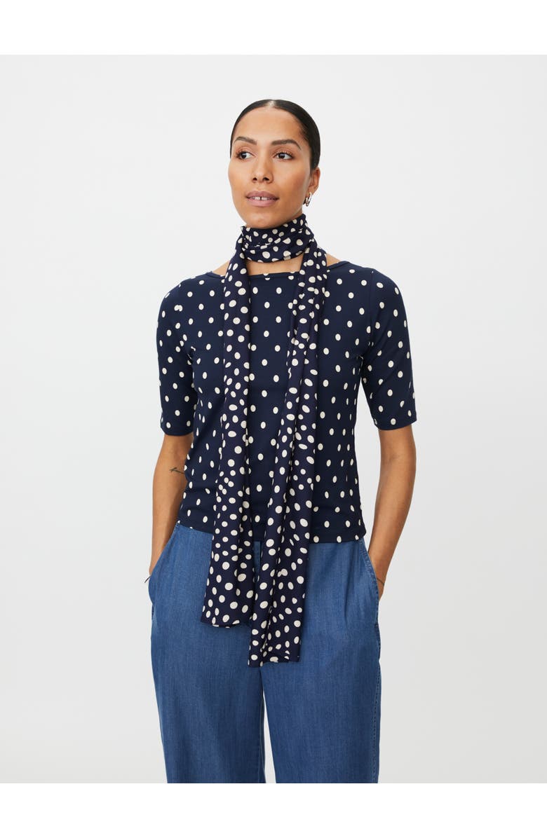 Masai Copenhagen Lightweight Printed Scarf, Main, color, Navy Blazer