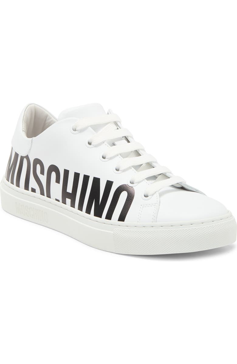 Moschino Logo Low Top Sneaker, Main, color,