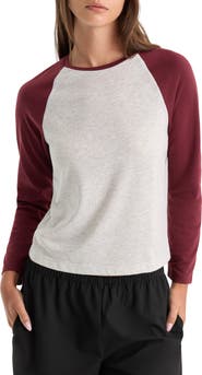 Good American Long Sleeve Raglan T-shirt