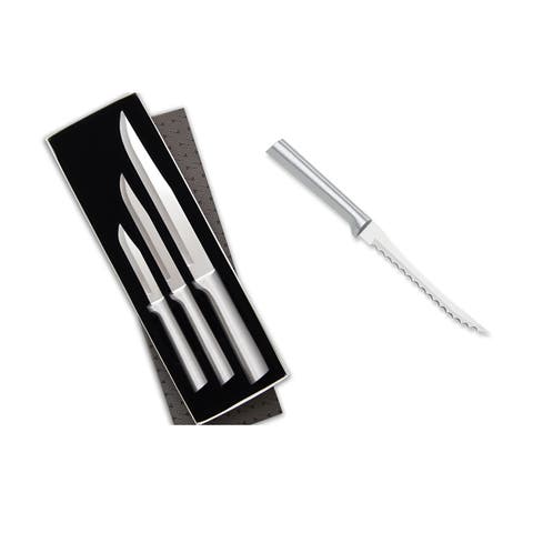 3 Piece Housewarming Knife Gift Set & 5-Inch Tomato Slicer Stainless Steel Serrated Blade