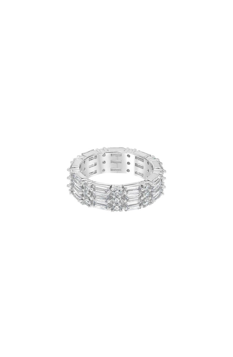 Bearfruit Jewelry Janette Textured Ring Trendy Statement Band, Main, color, Silver