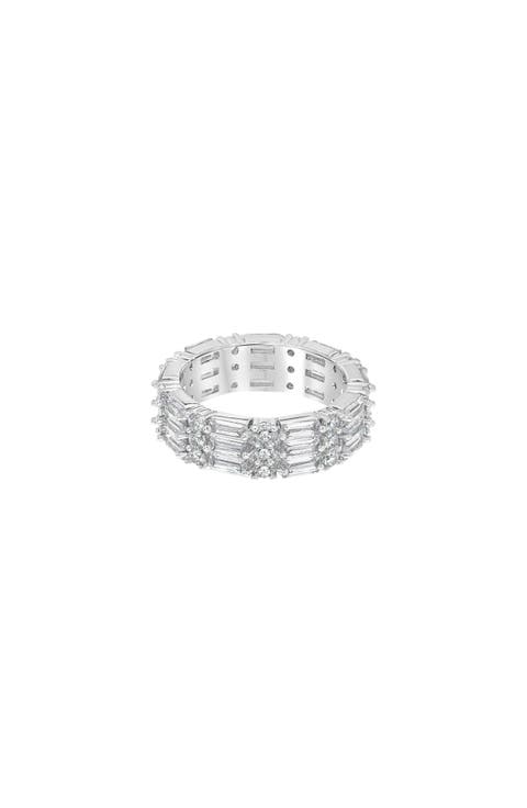 Janette Textured Ring Trendy Statement Band